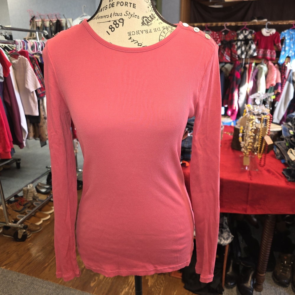 Ralph Lauren Pink Long Sleeve Women's Top